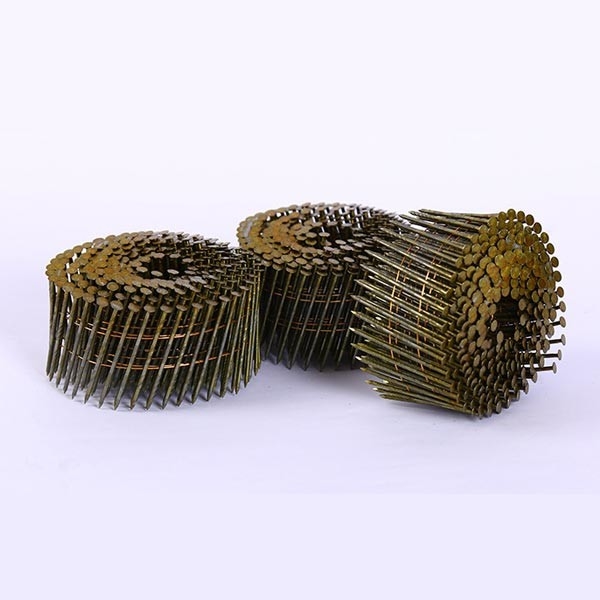 Yellow Stainless Steel Ring Shank Coil Siding Nails